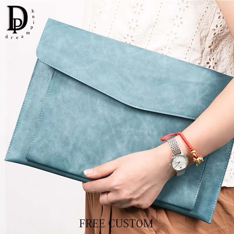 Luxury Bags Outlet - Custom Letters Leather A4 Document Bag