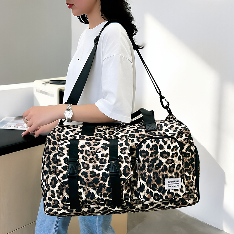 Fashionable Leopard Print Spor - Weekender Bag Duffle review and price